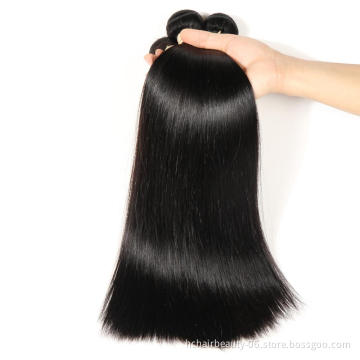 Ear To Ear Lace Frontal Closure With 3 Bundles Brazilian Straight Human hair Weaves With Closures Non Remy 4 Pcs/Lot